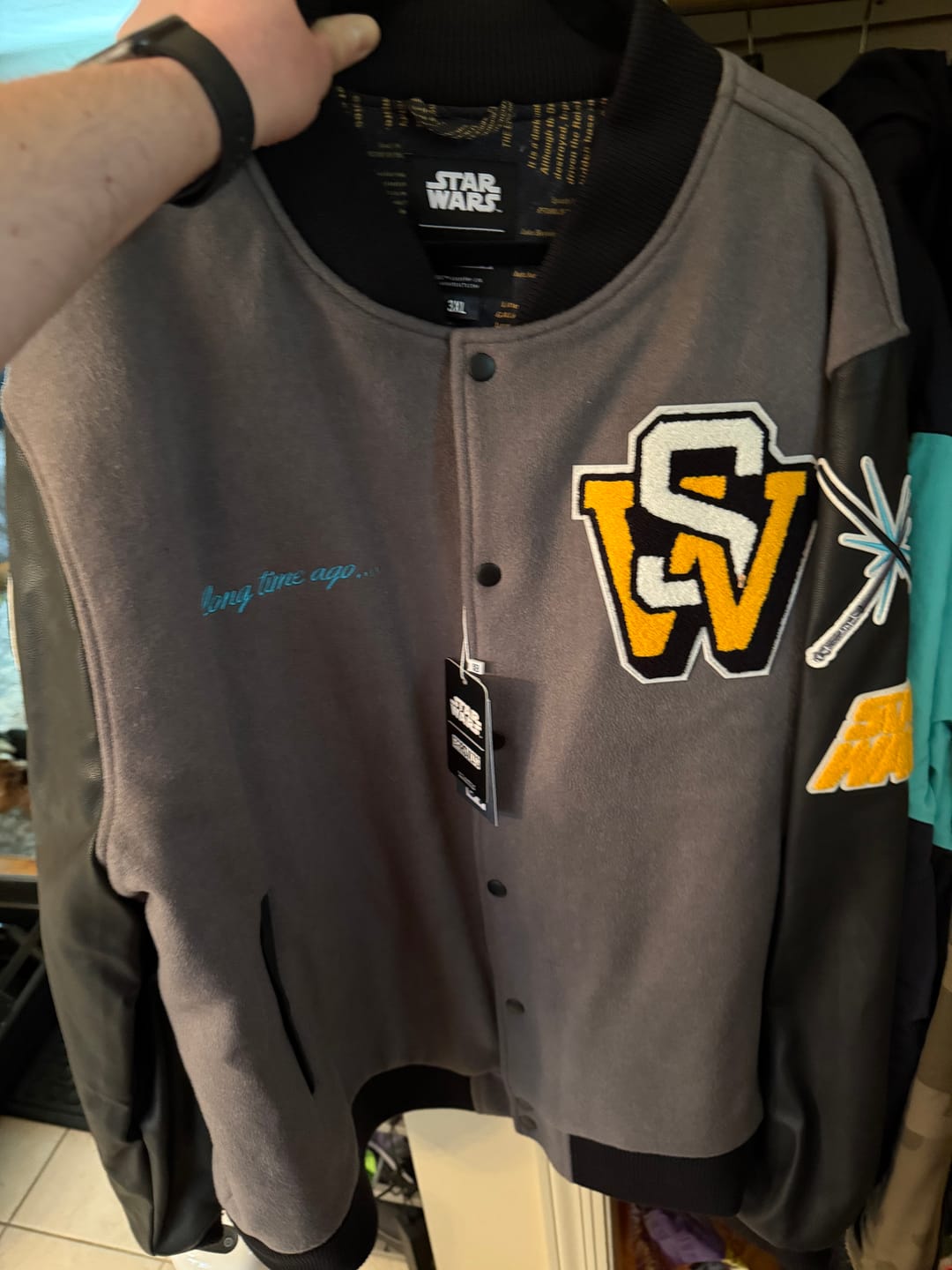 Customer photo review of Star Wars™ "A Long Time Ago...." – Limited-Edition Varsity Jacket