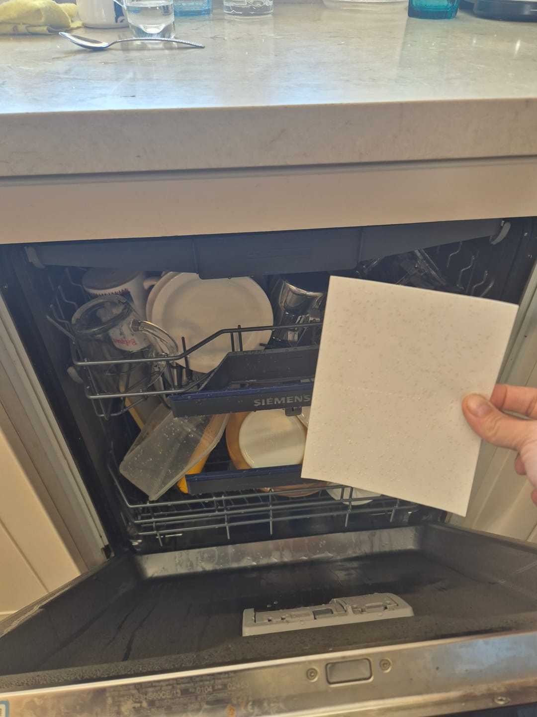 Customer photo review of דפי ניקוי למדיח