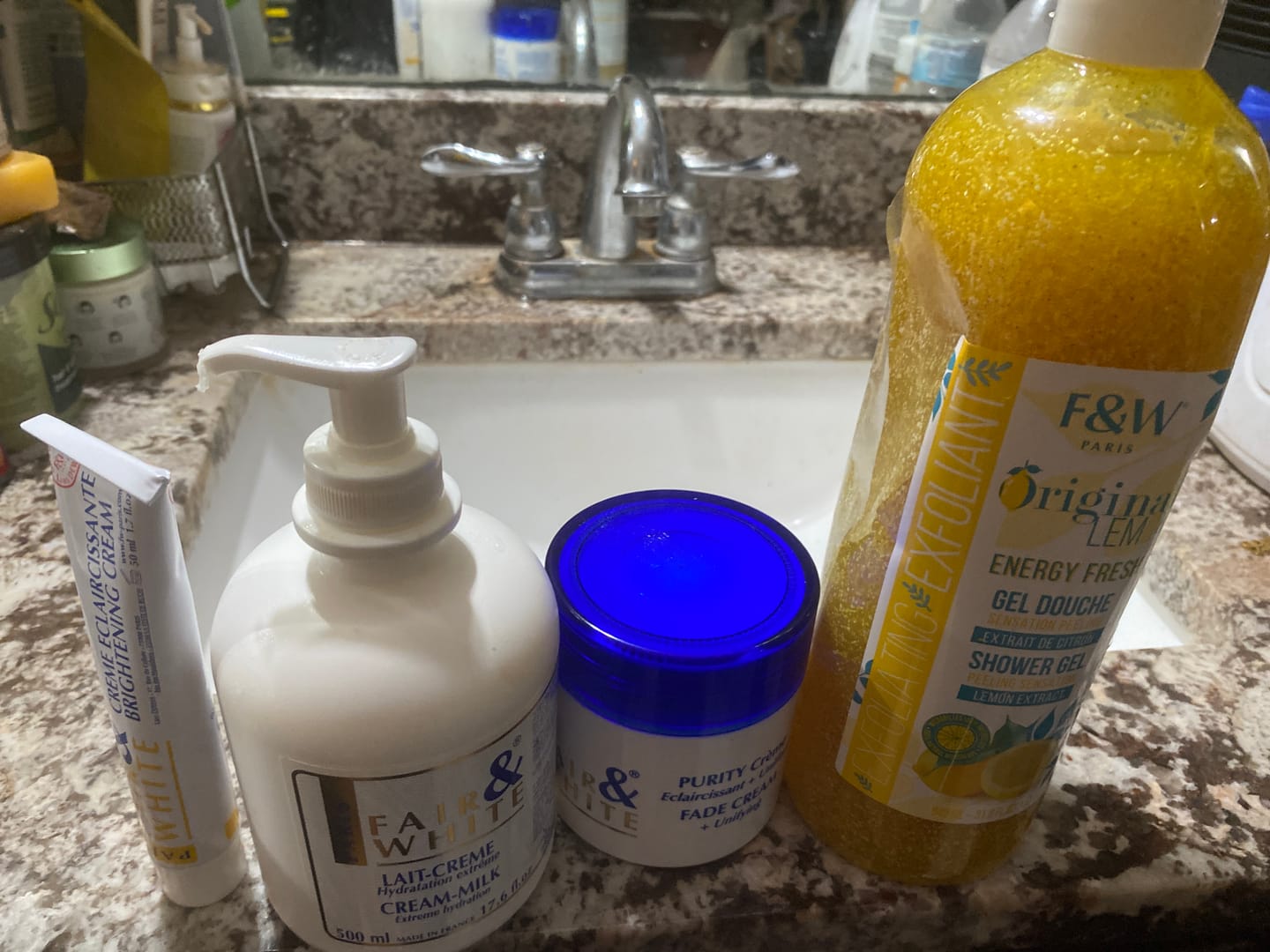 Customer photo review of Original Brightening And Fade Care Bundle