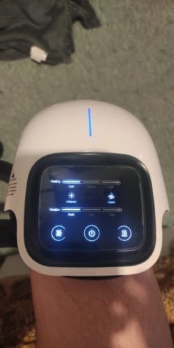 Customer photo review of Smart Heated Cordless Knee Massager - Fast Joint Pain Relief & Recovery