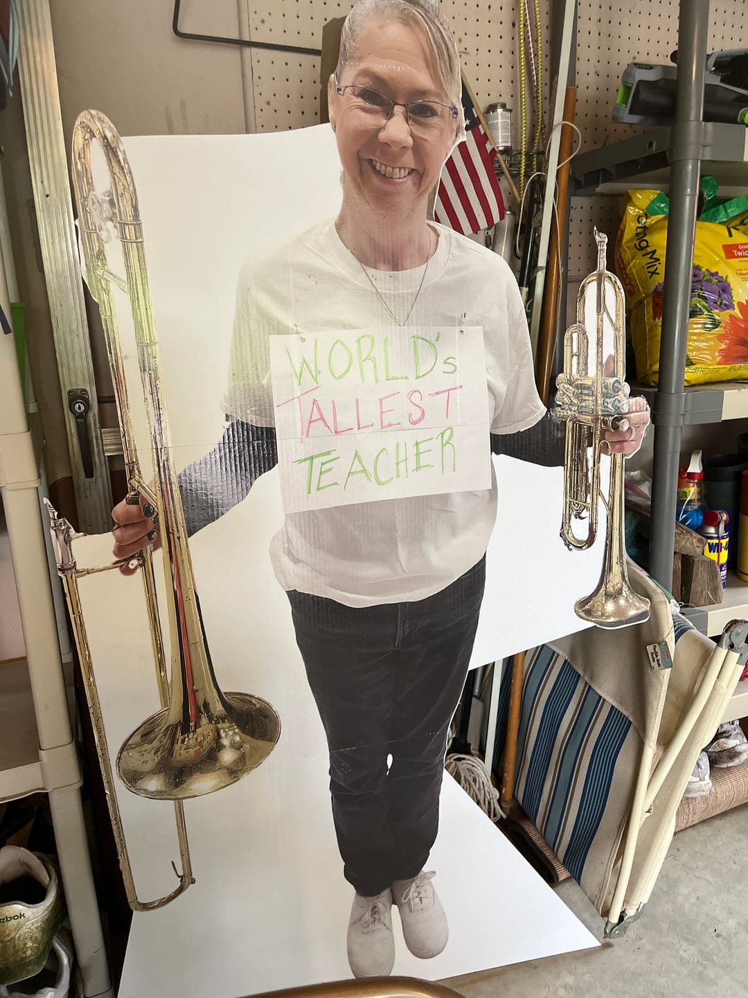 Customer photo review of Personalized Cardboard Cutouts | Custom Life Size Cutout
