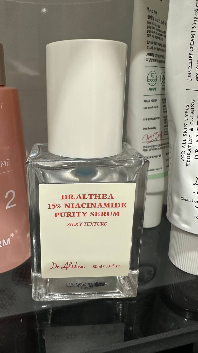 Customer photo review of Balinošs serums ar niacinamīdu un cinku Dr. Althea Niacinamide Purity Serum