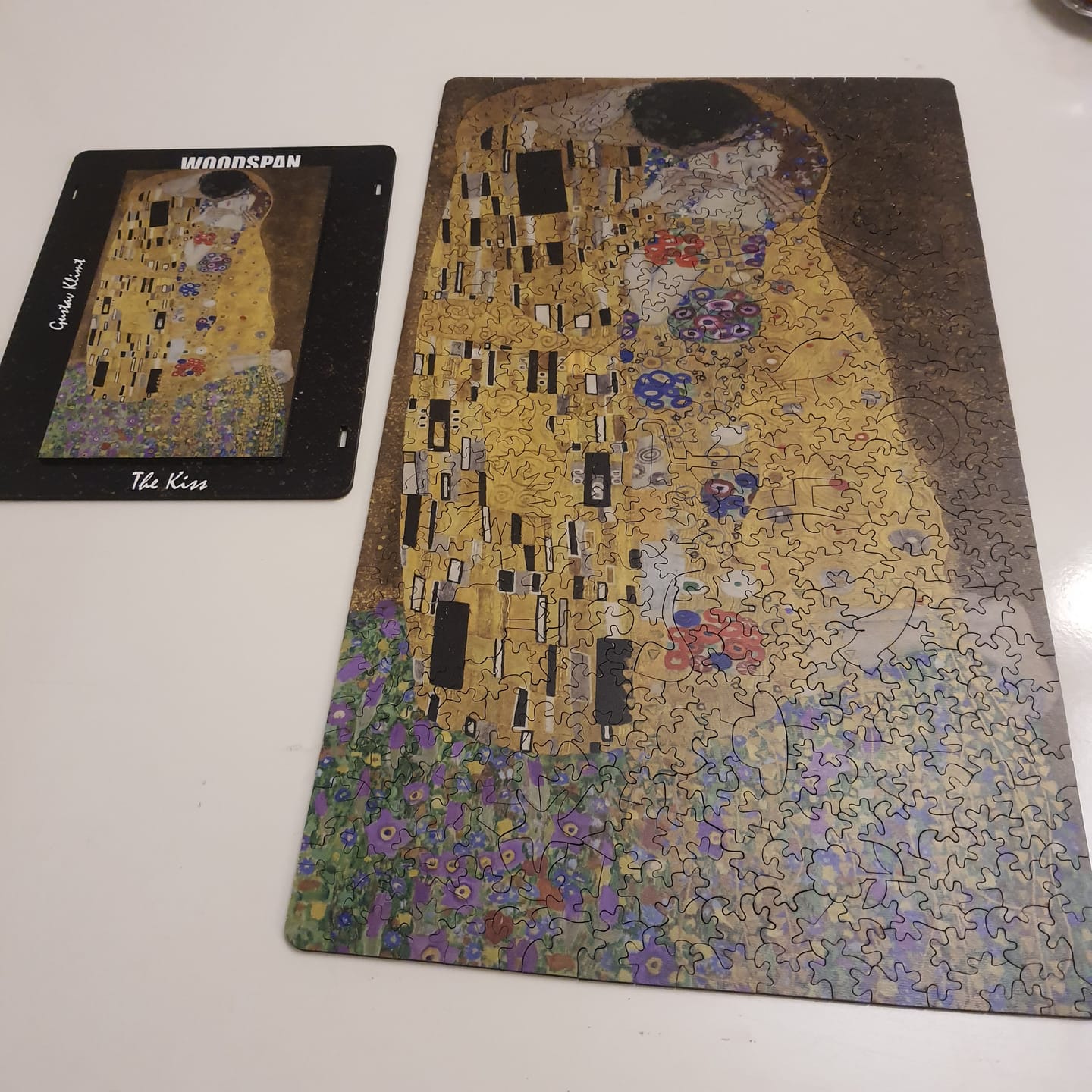 Customer photo review of The Kiss by Gustav Klimt - Ahşap Puzzle