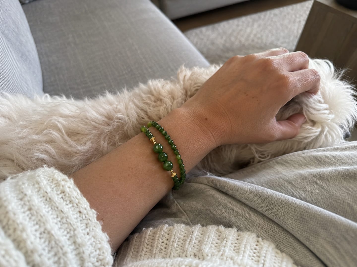 Customer photo review of The Evergreen Path Centered and Clear Jade for encourage prosperity