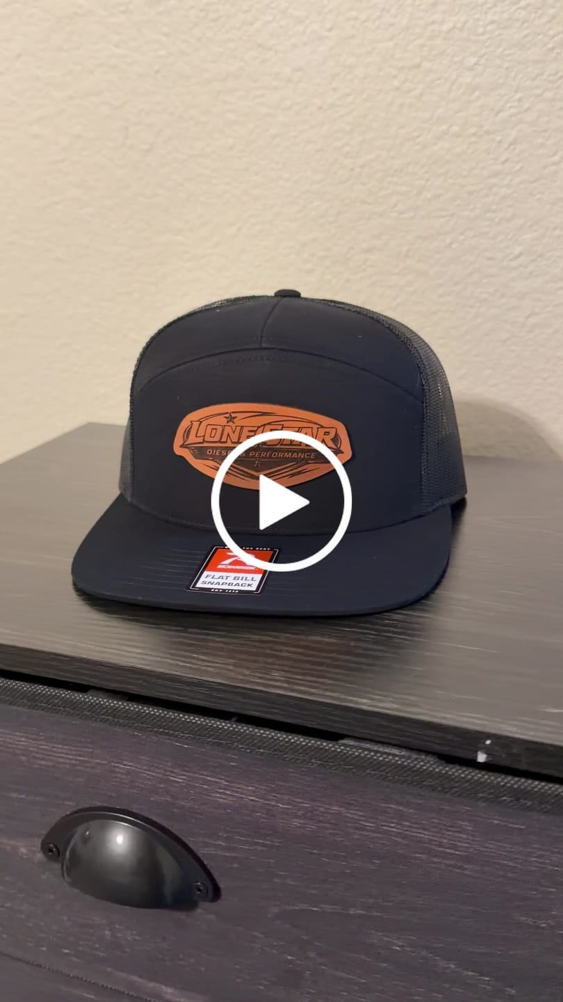 Customer video review of Flat Bill Seven-Panel Leather Patch Hat - Richardson 168