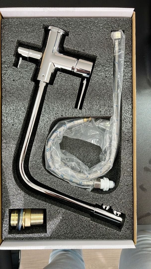 Customer photo review of Torneira Para Cozinha Gourmet Monocomando Com Filtro Royal Safira