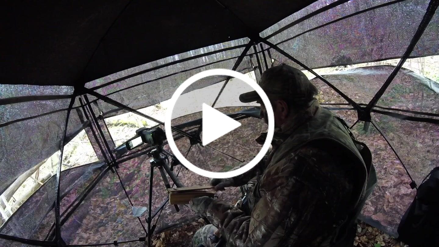 Customer video review of VisX/VisMax See Through Hunting Blind, Pop Up Ground Deer Blind