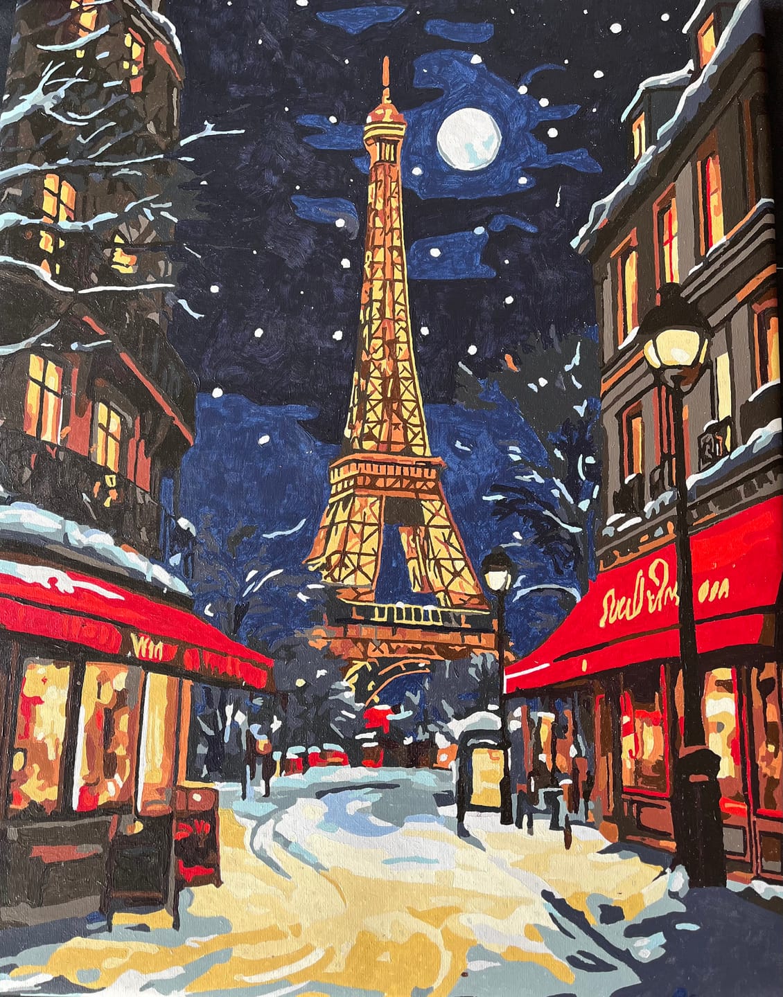 Customer photo review of Malen nach Zahlen - Weihnachten in Paris
