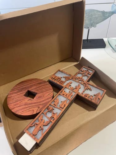 Customer photo review of Lámpara Cristiana Artesanal
