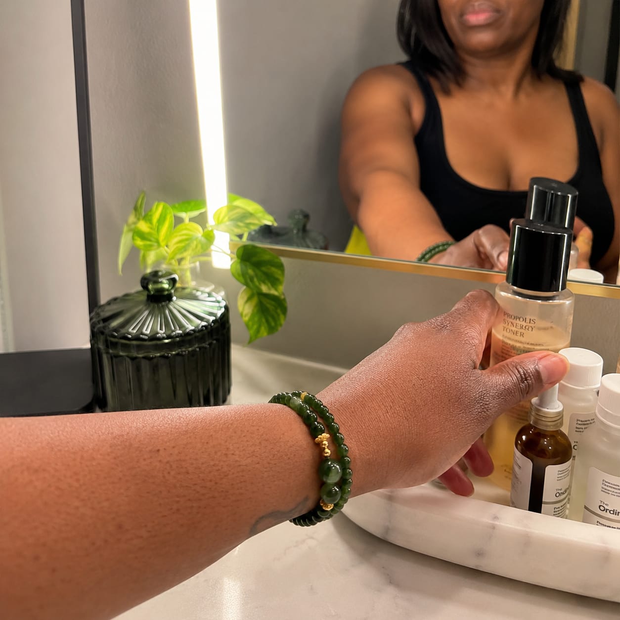 Customer photo review of The Evergreen Path Centered and Clear Jade for encourage prosperity
