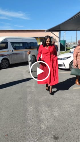 Customer video review of Double-breasted Coat Dress