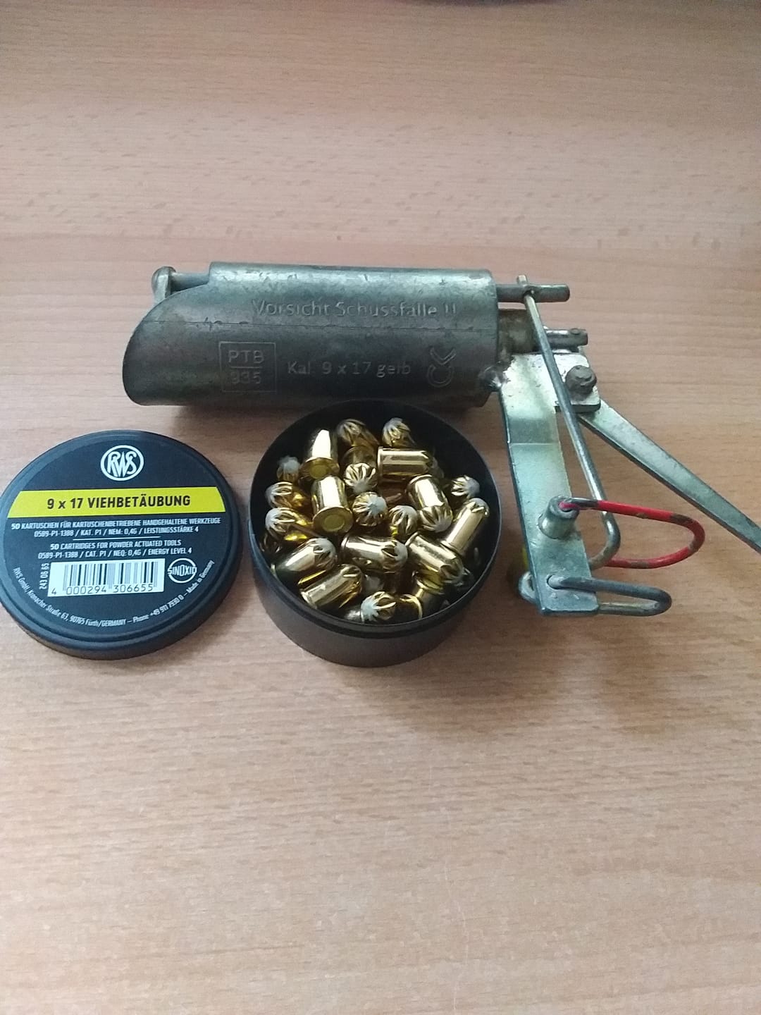 Customer photo review of Platzpatronen »Kaliber 9x17« 50x, für Schussfalle Wühlmaus