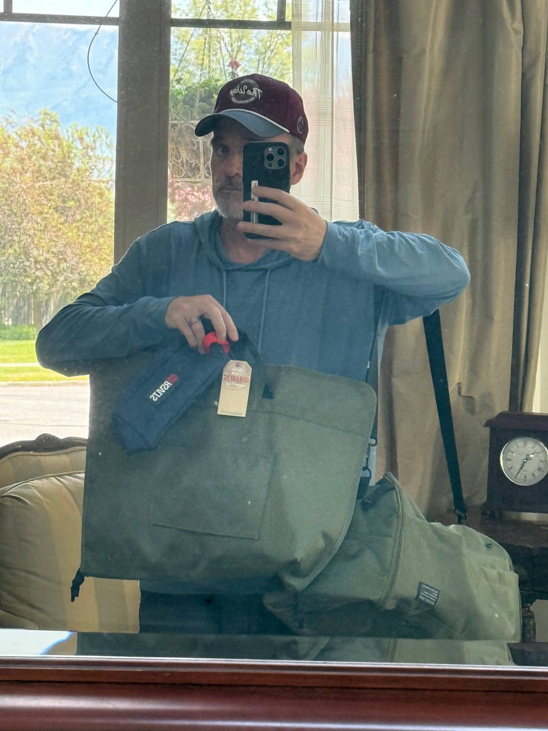Customer photo review of Olive – Garment Duffel
