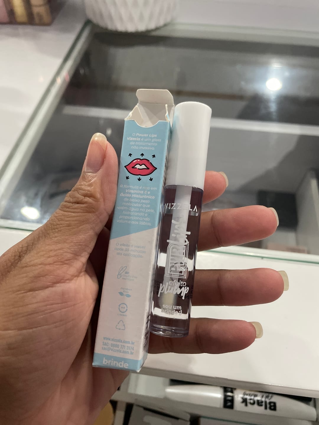 Customer photo review of Mini Powerlips GRÁTIS
