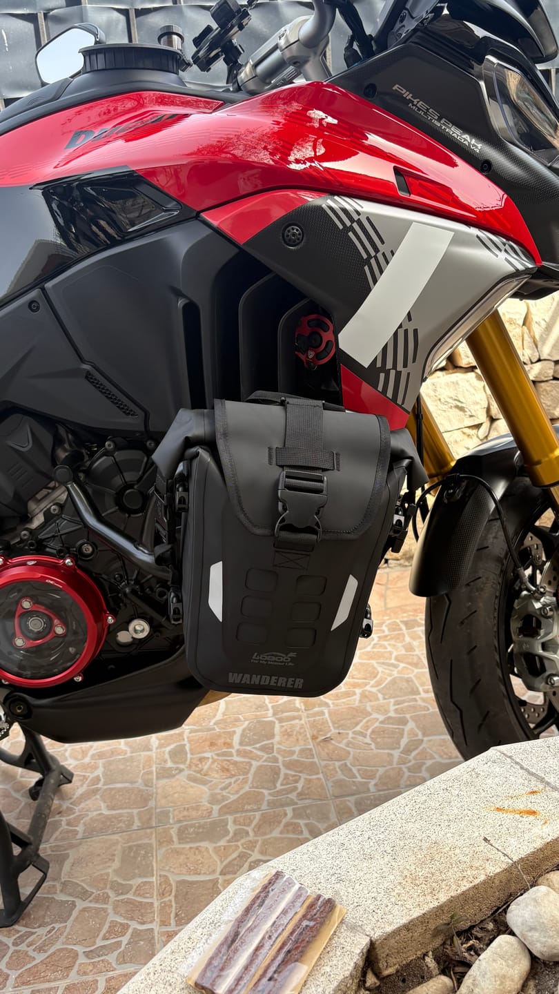 Customer photo review of LOBOO Wanderer BHGB05T — 300KG Inflatable Bag for 25mm Crash Bars