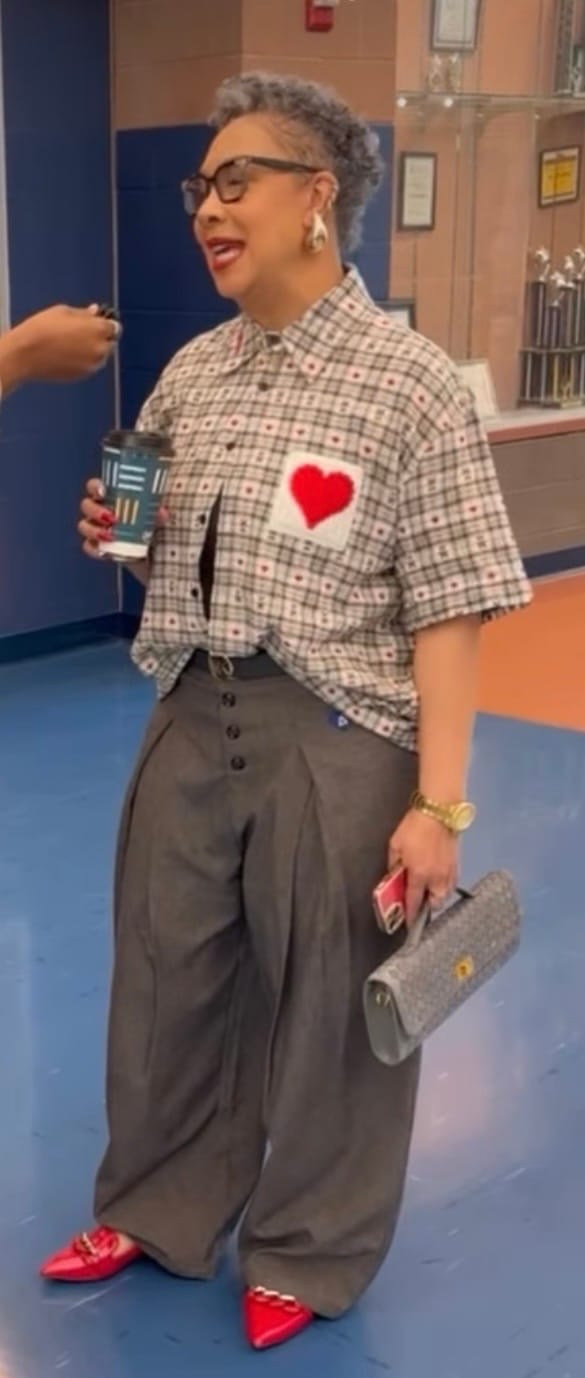 Customer photo review of Aelfric Eden Crochet Heart Pocket Plaid Shirt