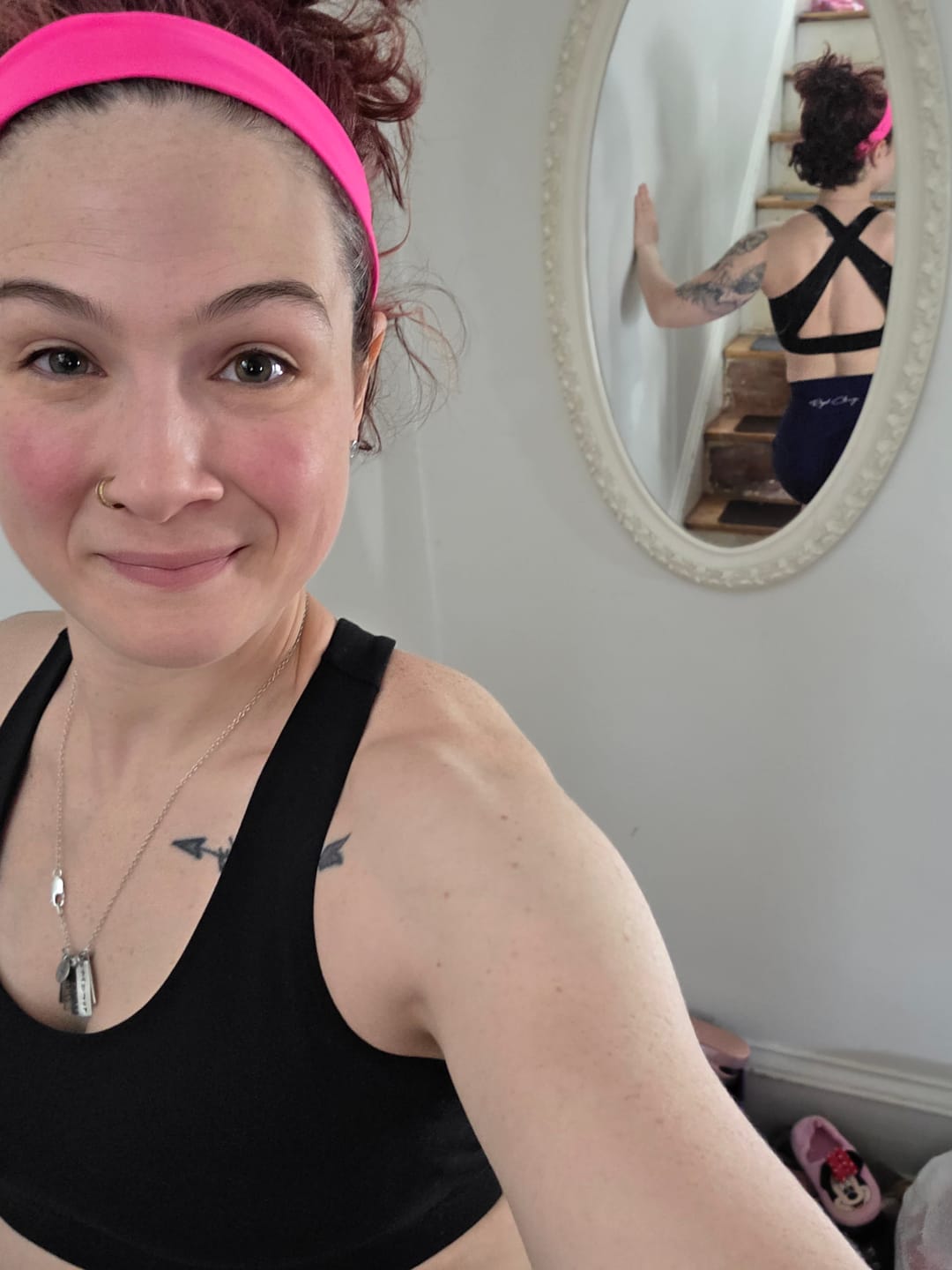 Customer photo review of Vivid Criss-Cross Sports Bra
