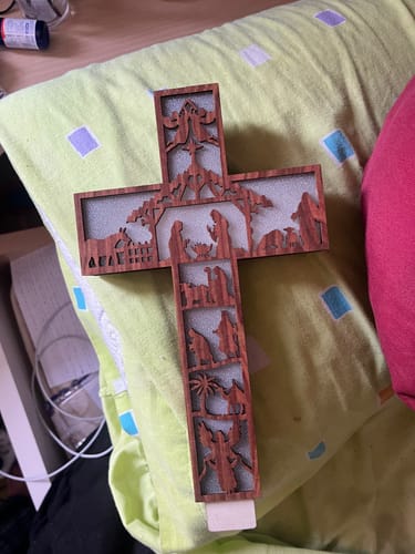 Customer photo review of Lámpara Cristiana Artesanal