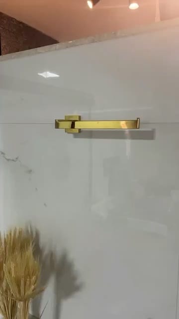 Customer photo review of Porta Toalha Rosto Para Banheiro 26cm Aço Inoxidável