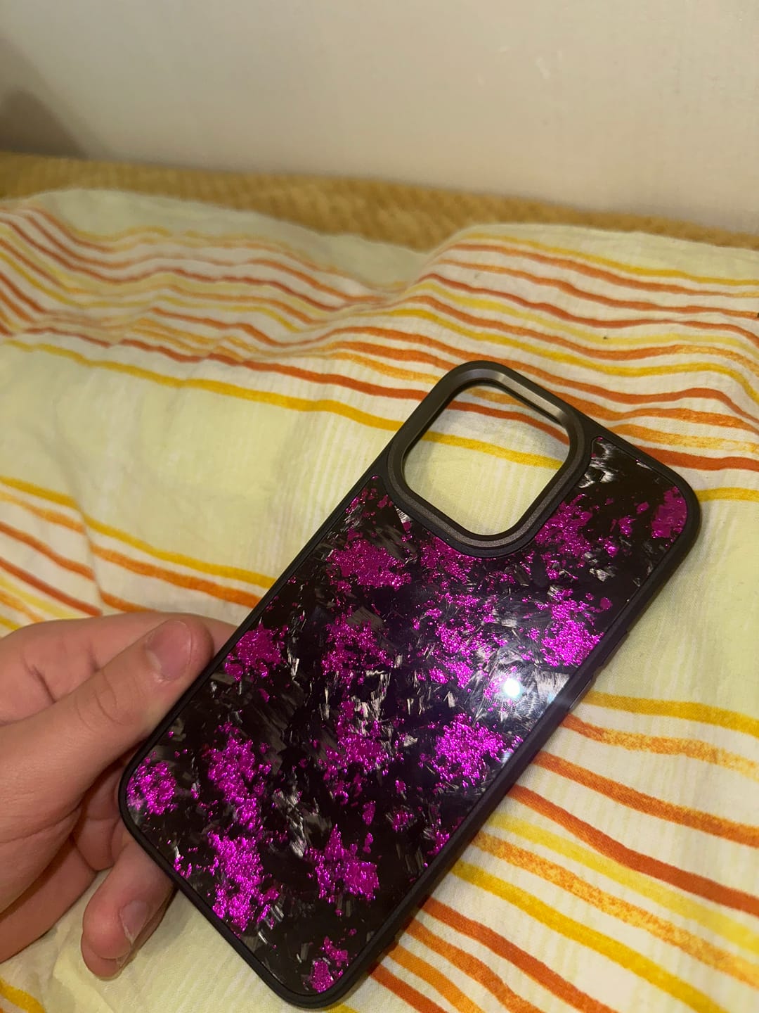 Customer photo review of Forged Carbon Case Purple