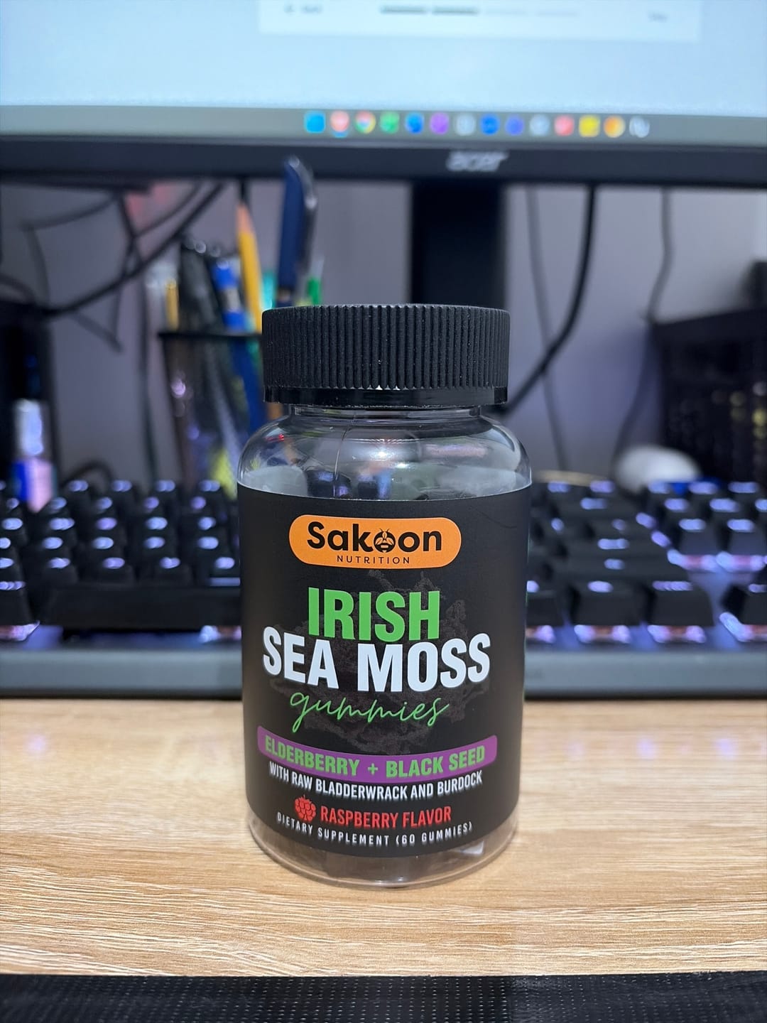 Customer photo review of Sea Moss Gummies With Elderberry & Black Seed Oil