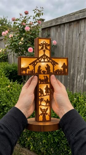 Customer photo review of Lámpara Cristiana Artesanal