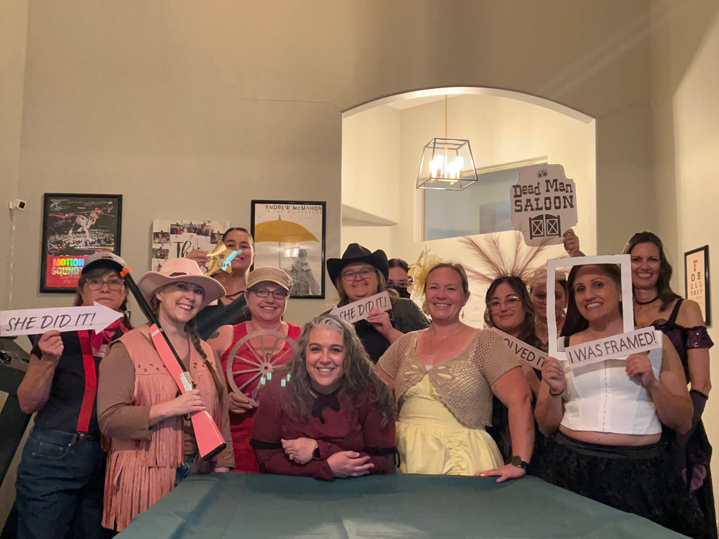 Customer photo review of Wild West Cowboy Murder Mystery Host Your Own Game Kit