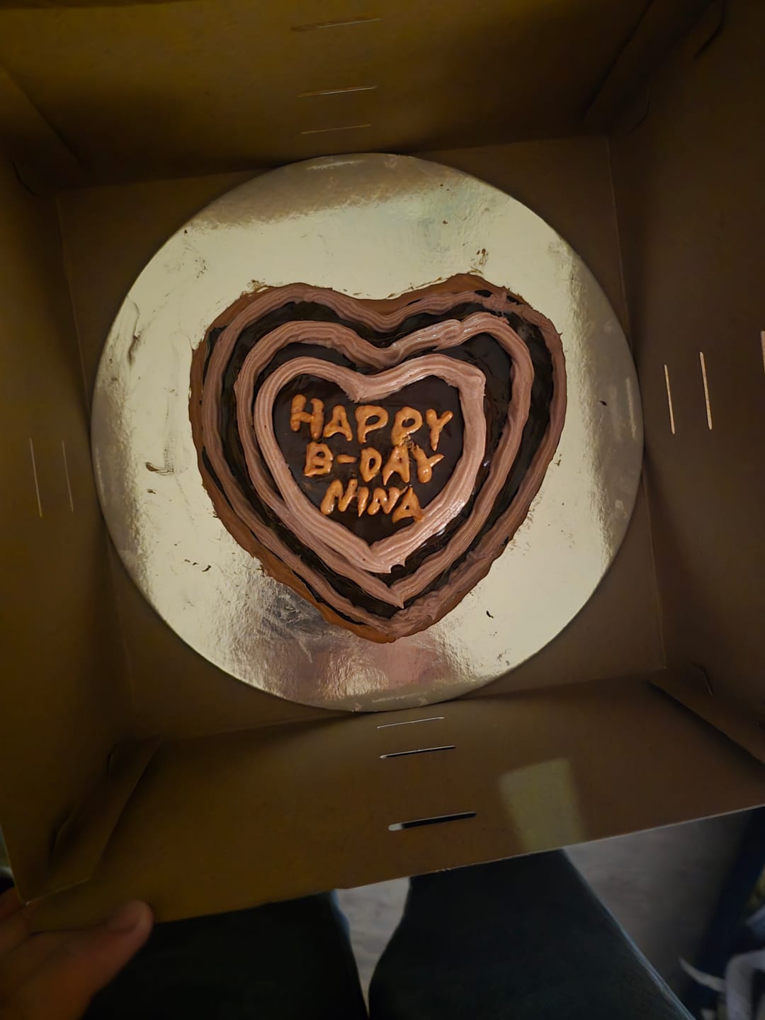 Customer photo review of Heart Cake Pan Set (8", 6", 4")