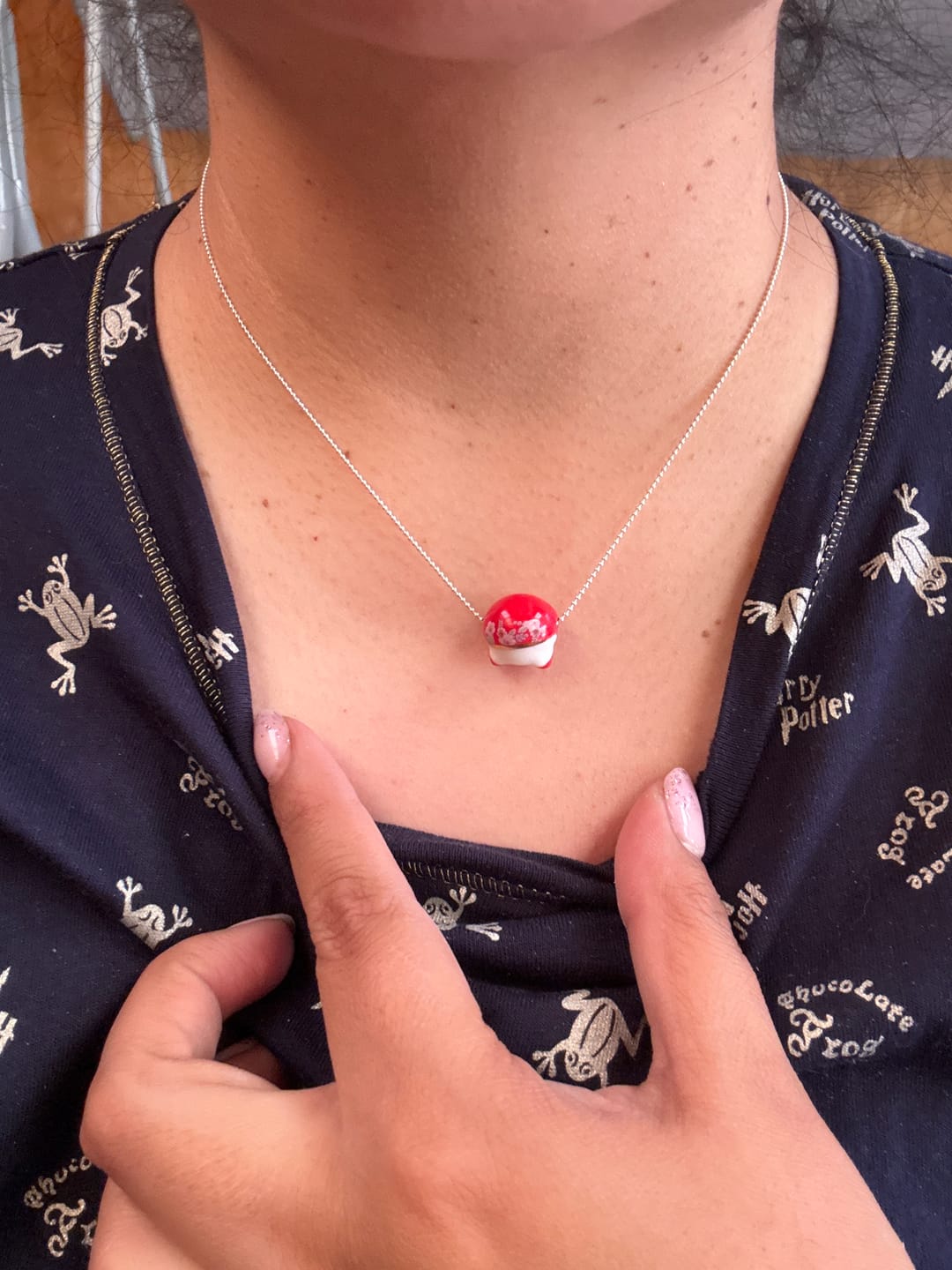 Customer photo review of Conjunto Gato de la Fortuna Rojos y Plata ❤️