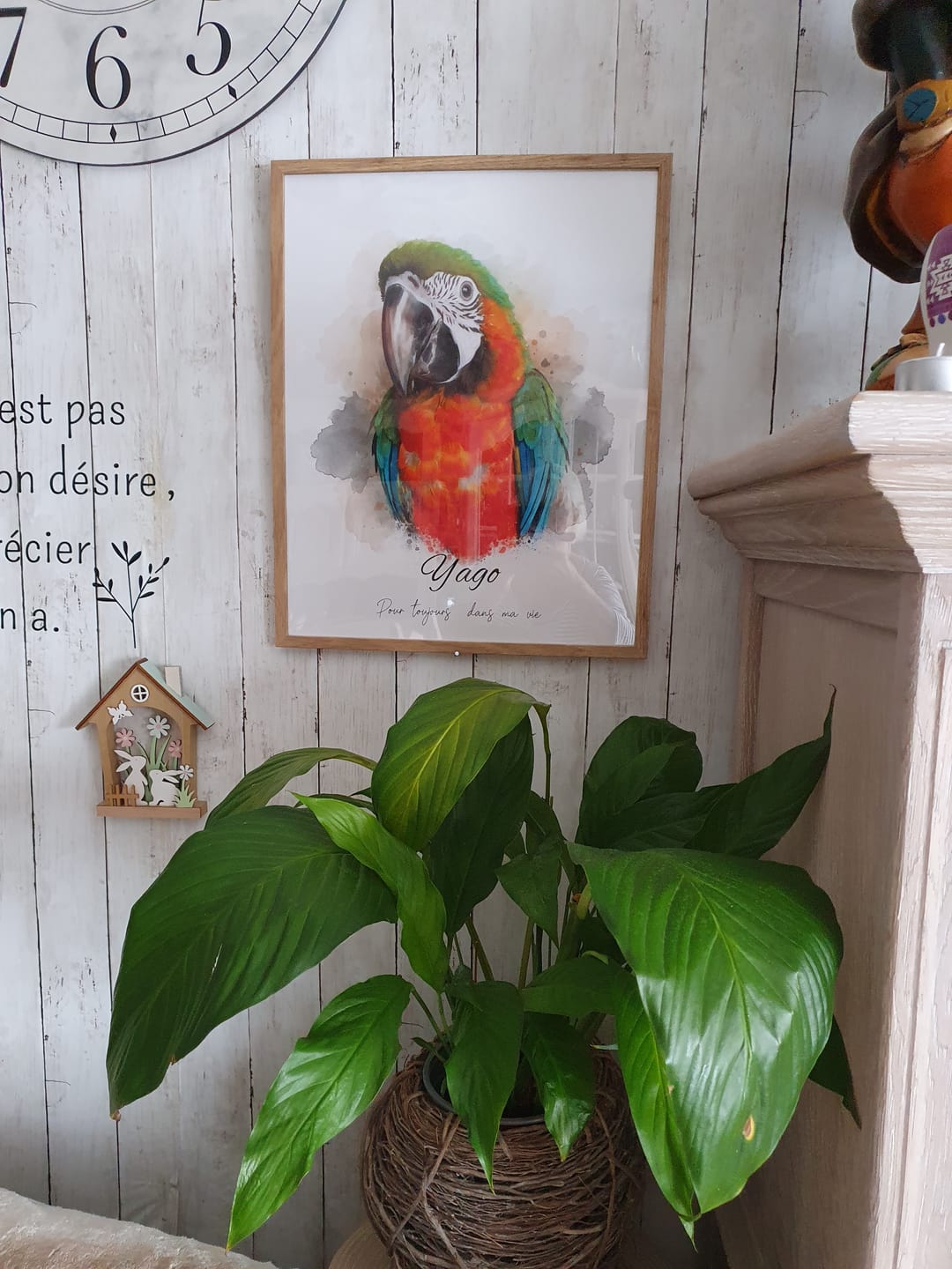 Customer photo review of Portrait d'animal en style aquarelle - Tableau personnalisé aquarelle animal