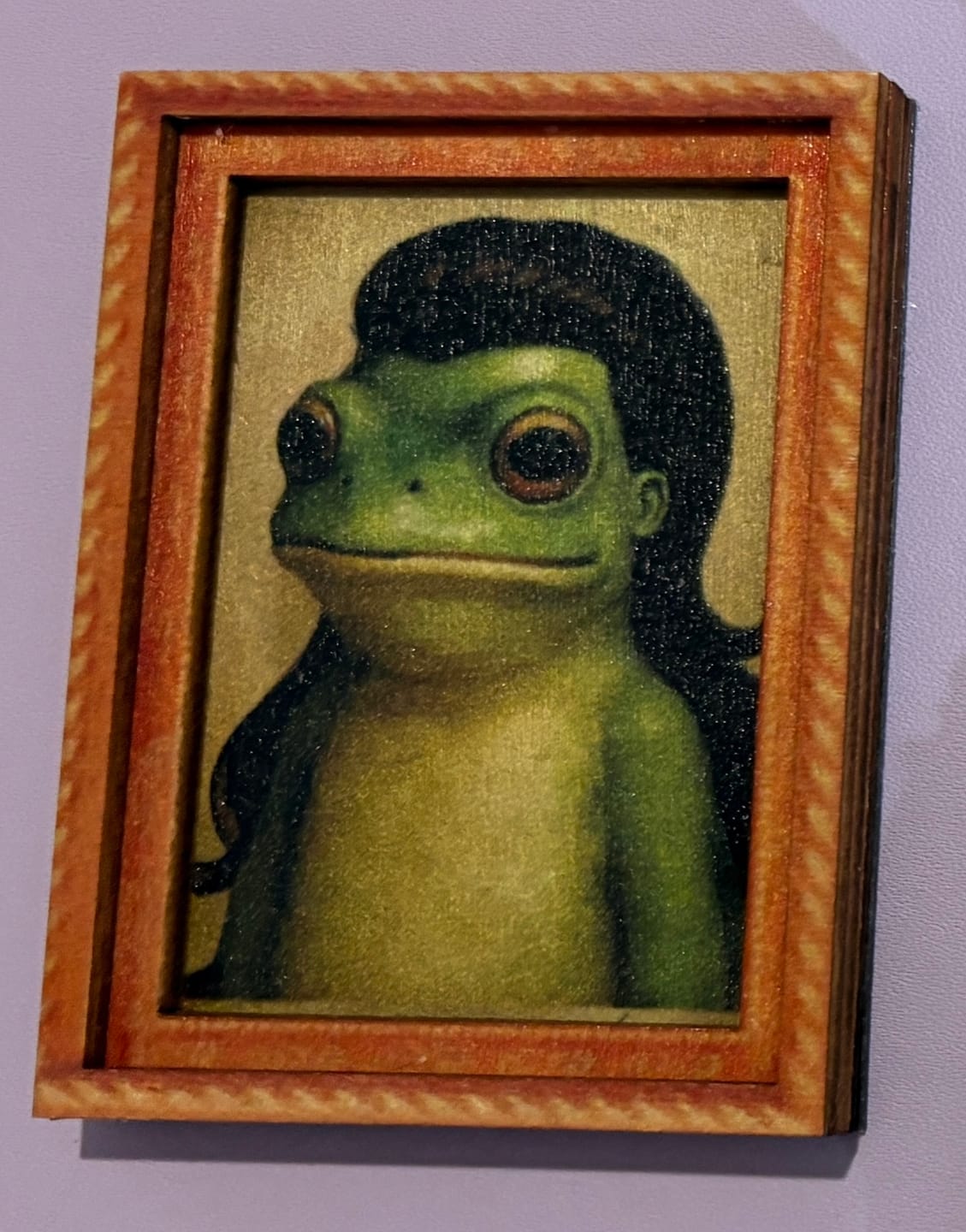 Customer photo review of Brown Frog fridge magnet