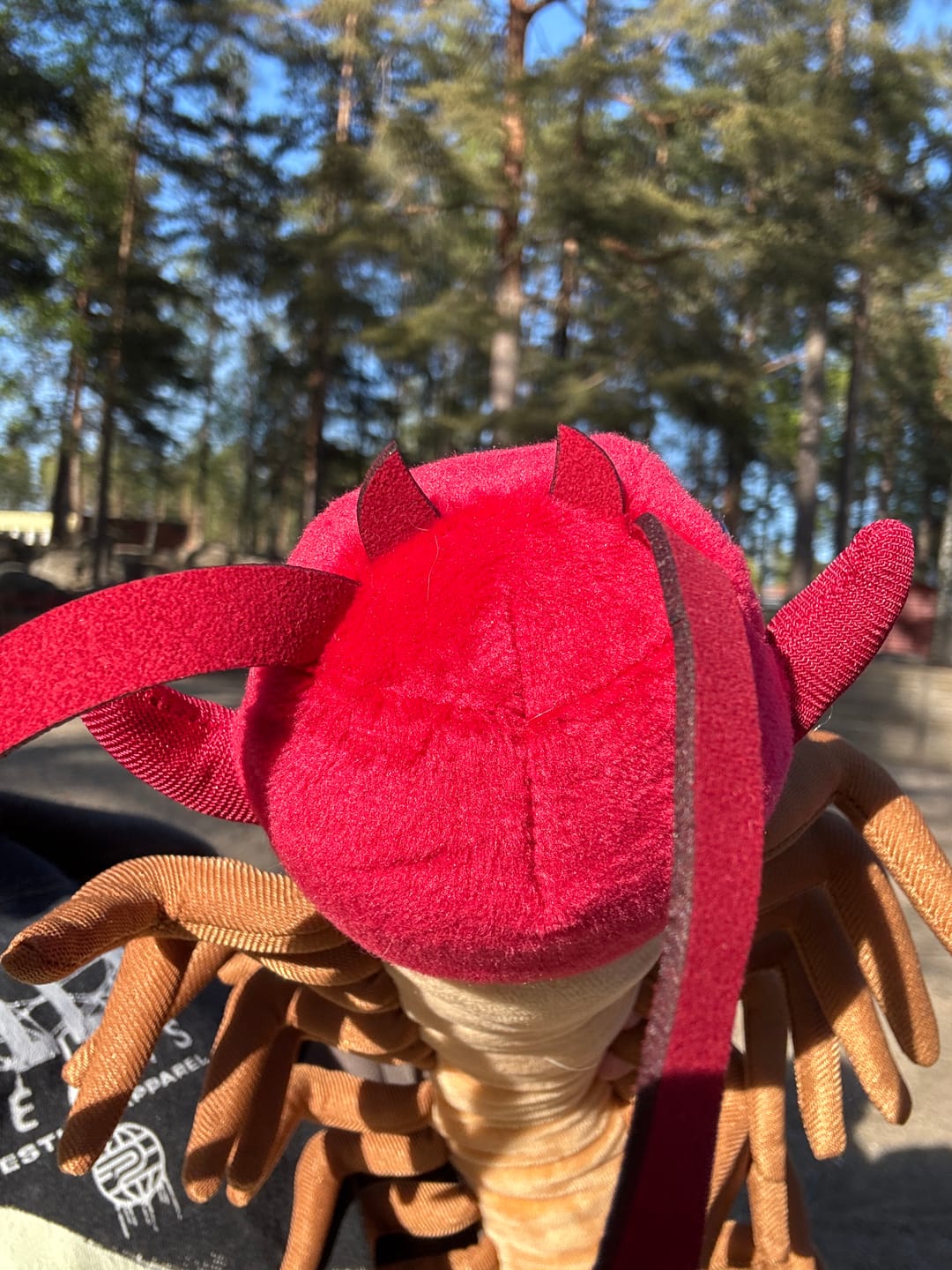 Customer photo review of Chinese Red-Headed Centipede Stuffed Plush Toy