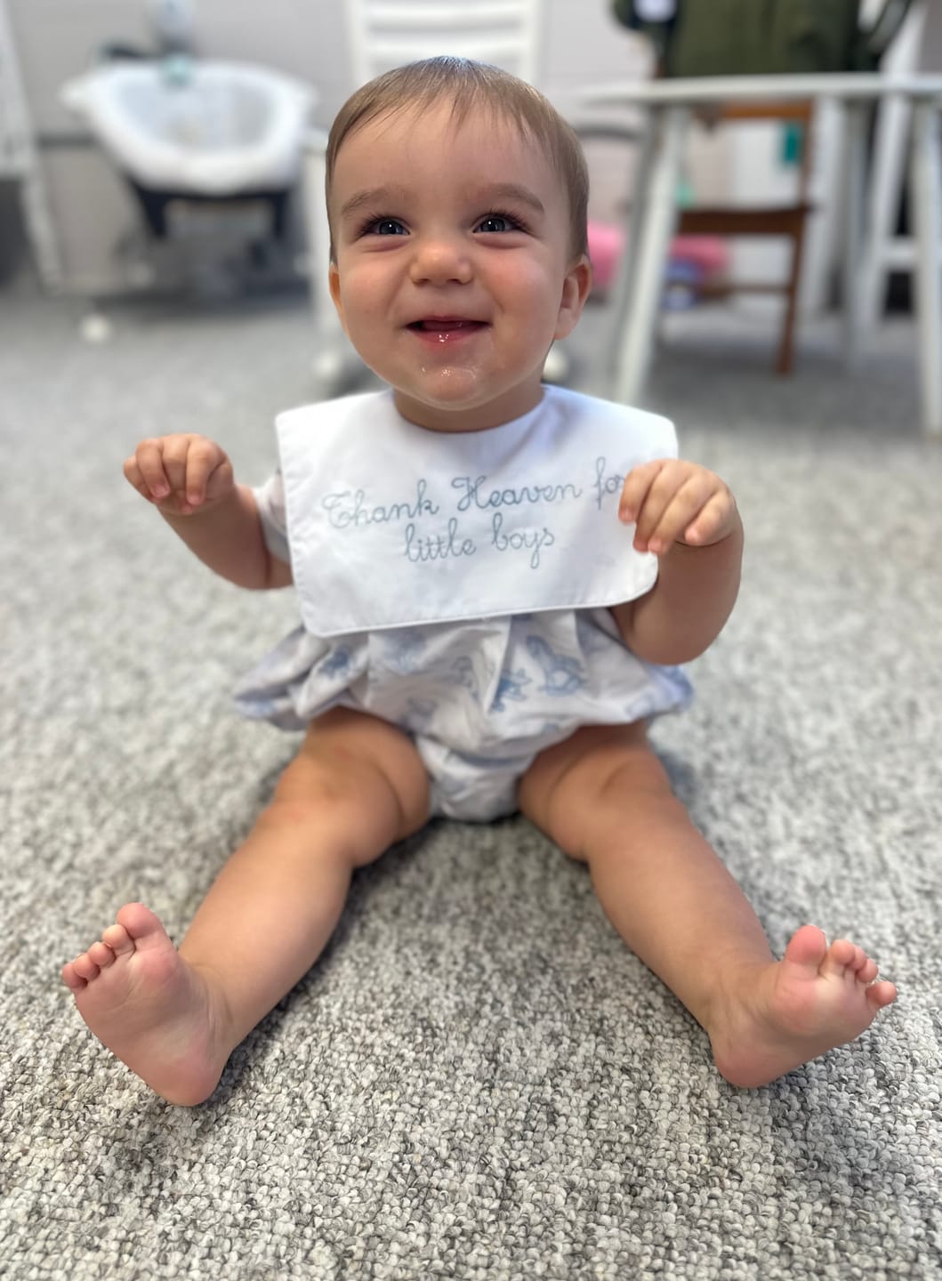 Customer photo review of Thank Heaven For Little Boys Bubble