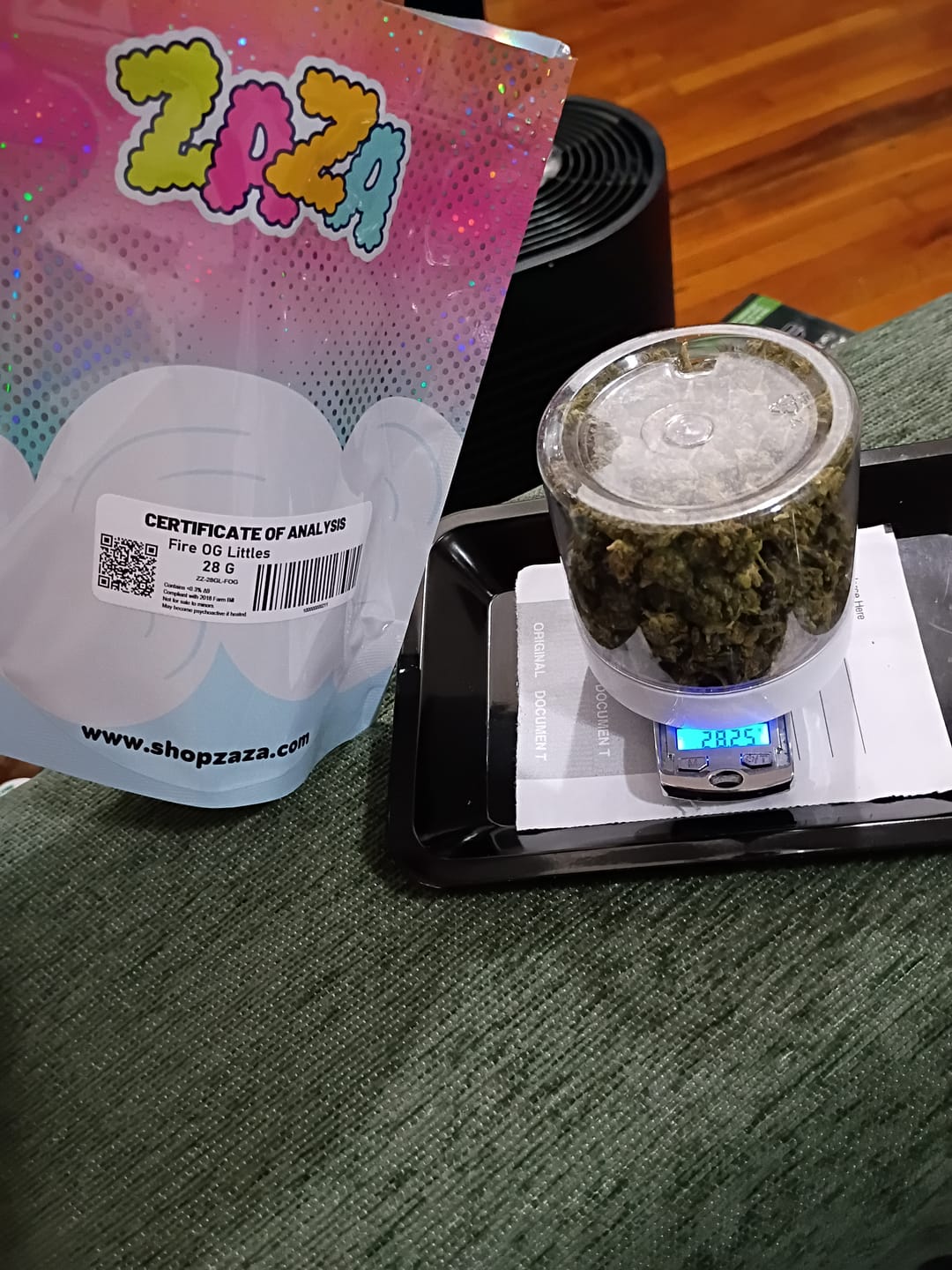 Customer photo review of Fire OG - 28 Grams Littles - Indica
