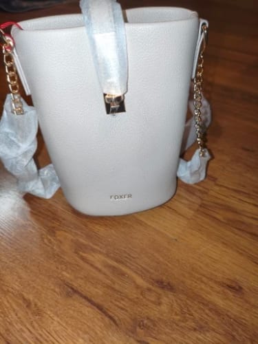 Customer photo review of FOXER Chic Women's Shoulder Bag – Premium PU Leather