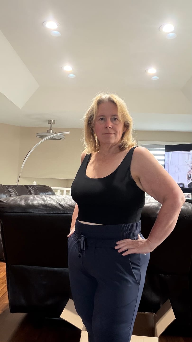Customer photo review of Ribbed Sports Bra