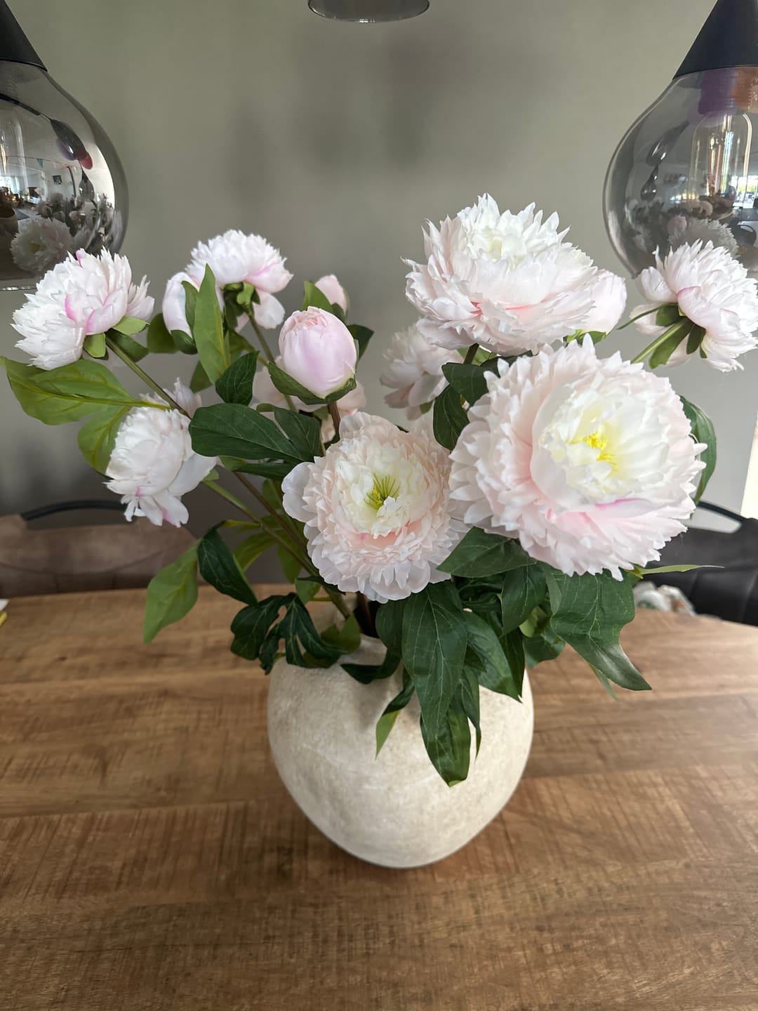 Customer photo review of Zijden Pioenrozen - Lichtroze