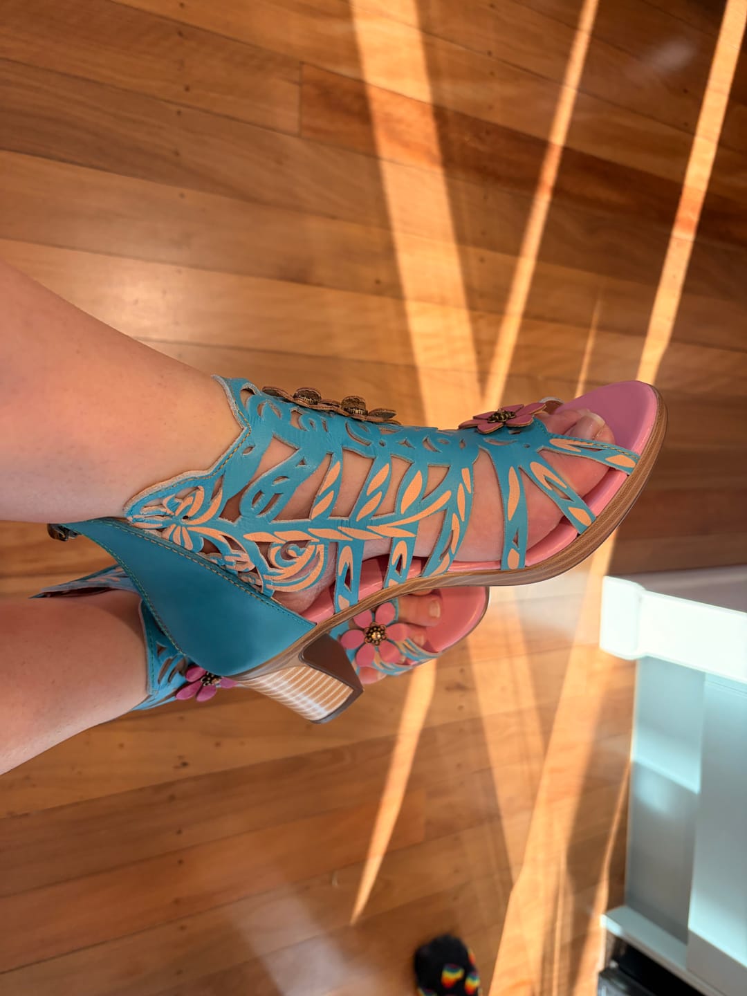 Customer photo review of Blooming Vine Romantic Cutout Sandals