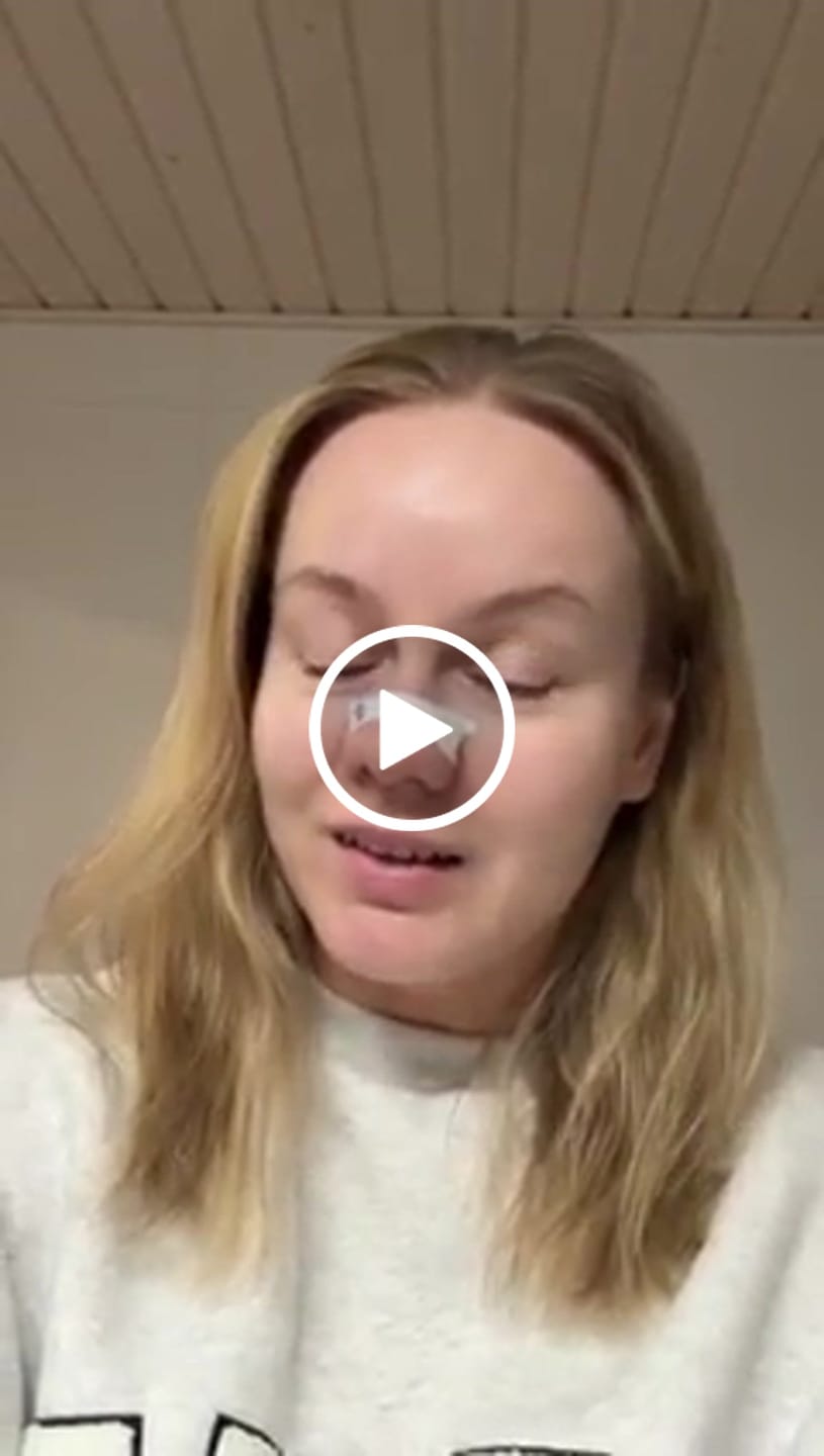 Customer video review of Nuku Sleep Nasal Strips