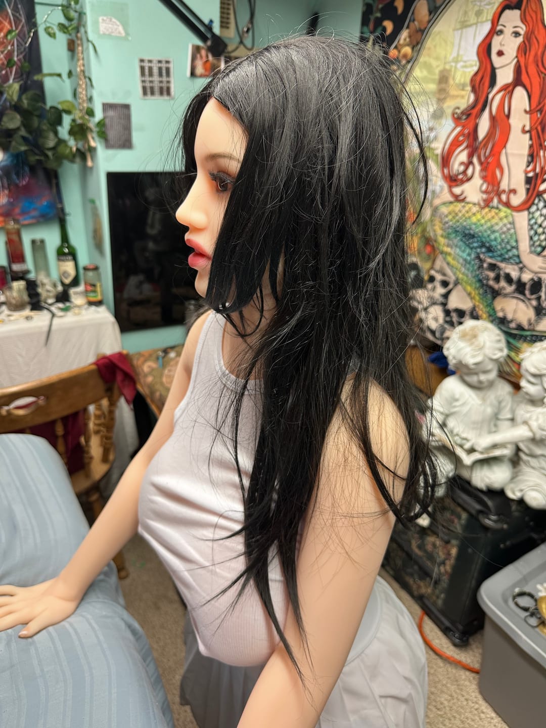 Customer photo review of US Stock - Greta Plus 152cm #63 Big Boobs Adult Love Doll Realistic BBW TPE Sex Doll
