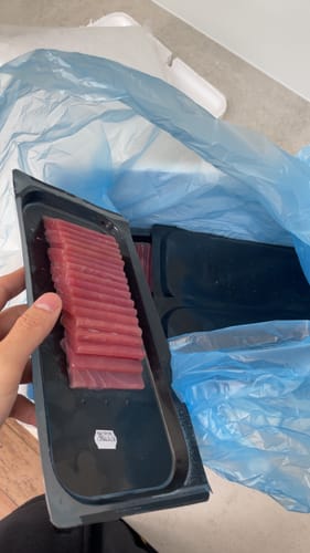 Customer photo review of Yellowfin Tuna Sashimi Grade Tray (Blast Frozen)