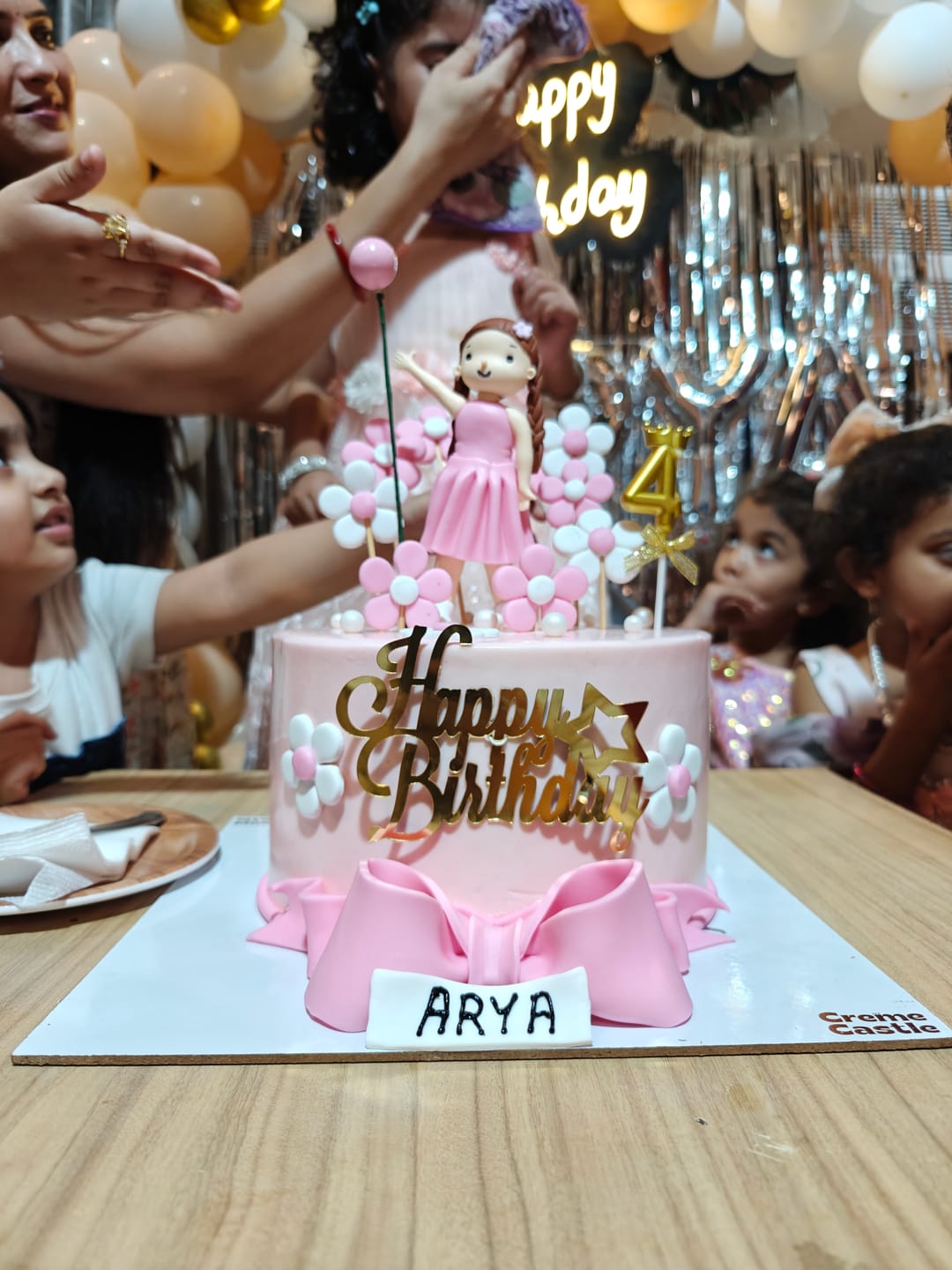 Customer photo review of Floral Girl Cake