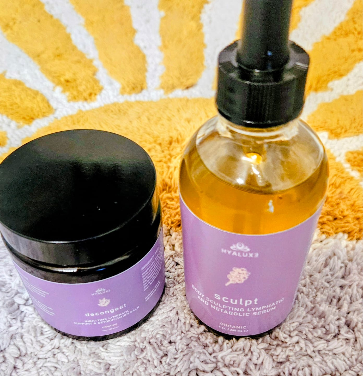 Customer photo review of DECONGEST: Overnight Lymphatic Drainage and Detoxification Balm
