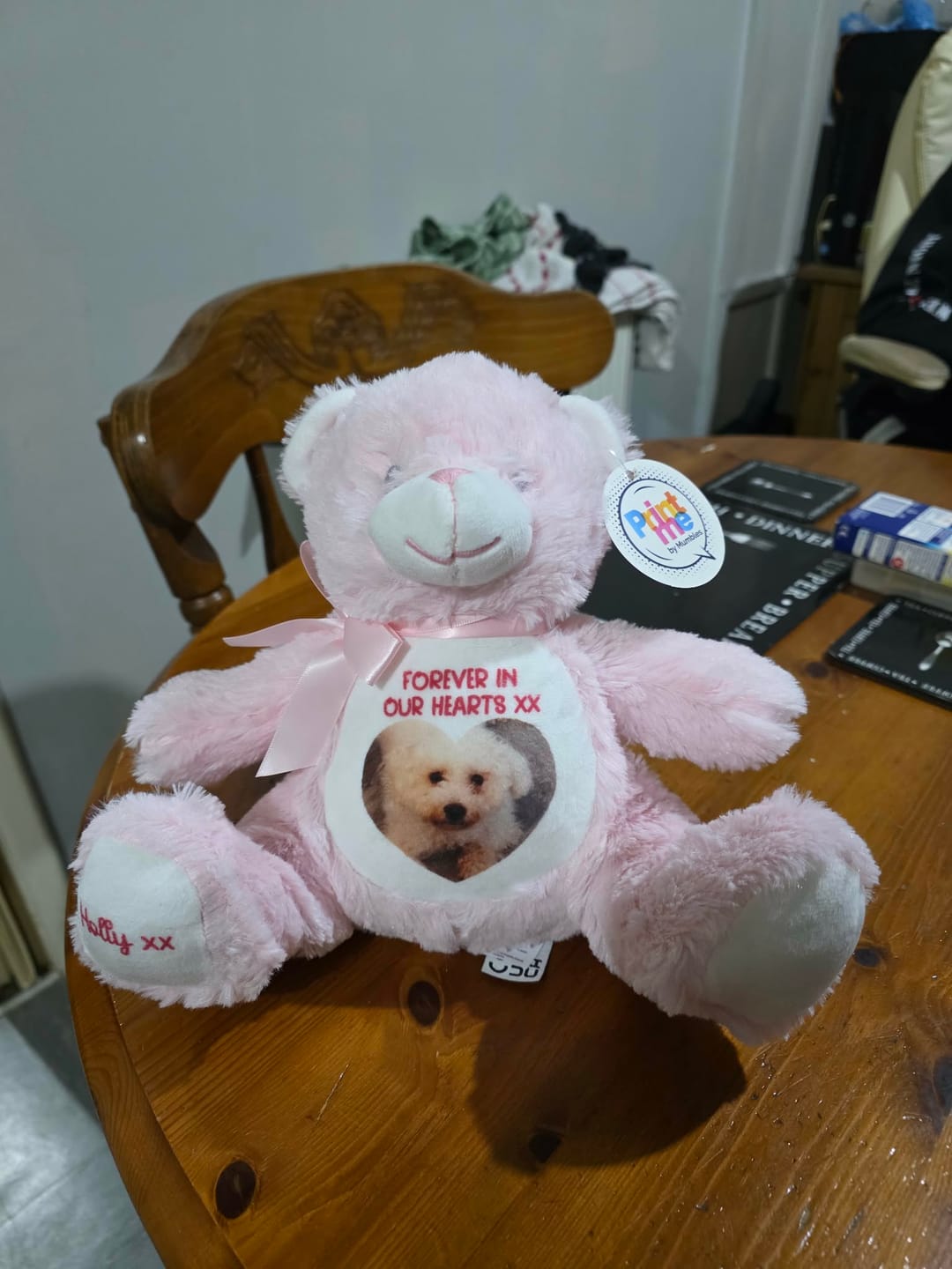 Customer photo review of Item Personalisation