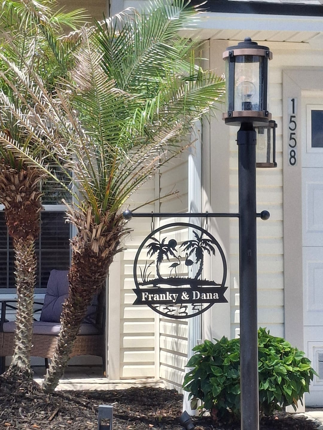 Customer photo review of Beach Flamingo Sign