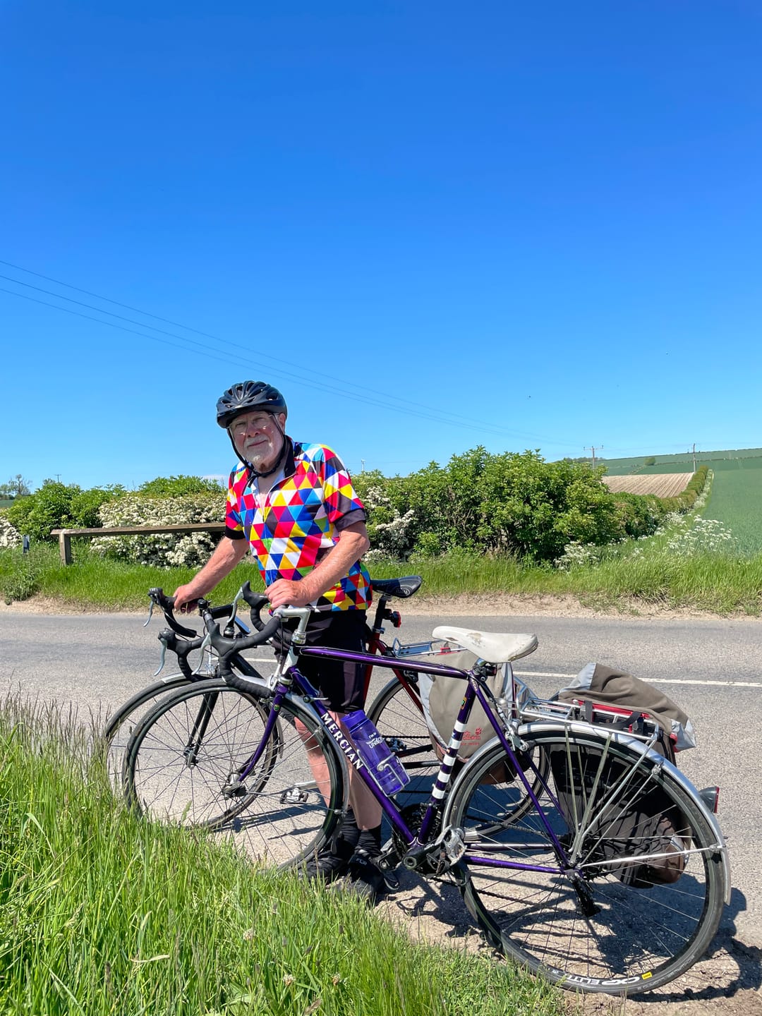 Customer photo review of Colourful Triangles Cycling Jersey
