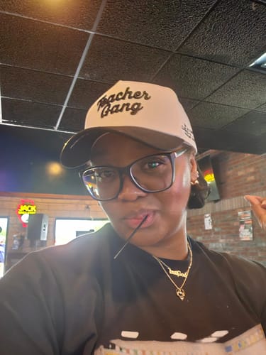 Customer photo review of Teacher Gang Hat
