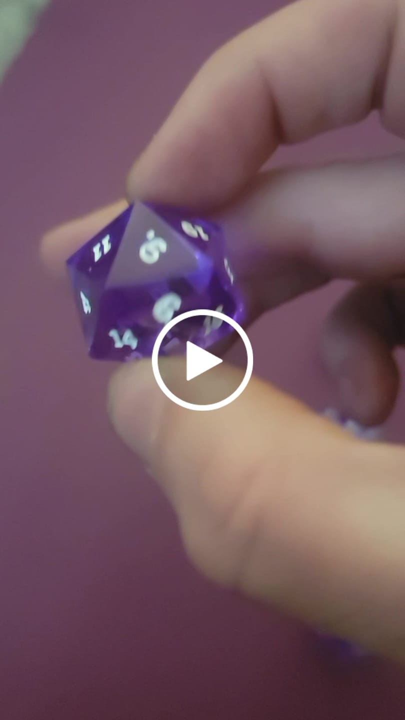 Customer video review of PRE-ORDER | Sharp-Edged Resin Dice Set | Wizard101 x Misty Mountain Gaming