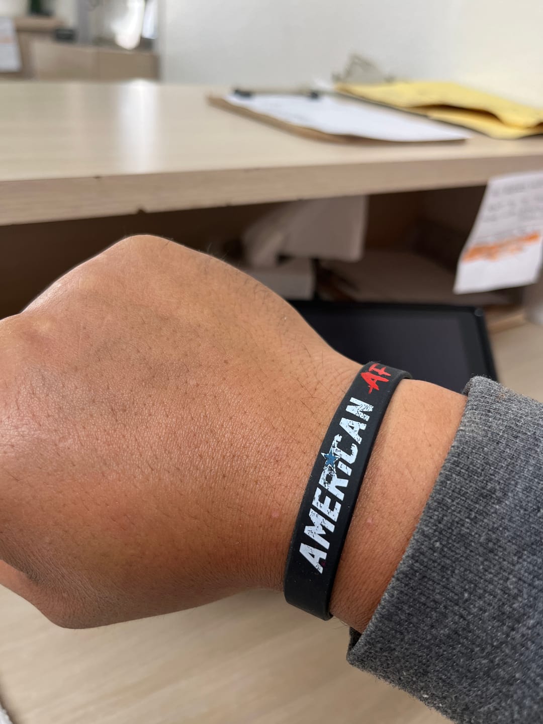 Customer photo review of American AF Wristband