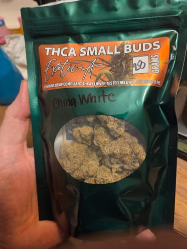 Customer photo review of China White Exotic THCA Flower